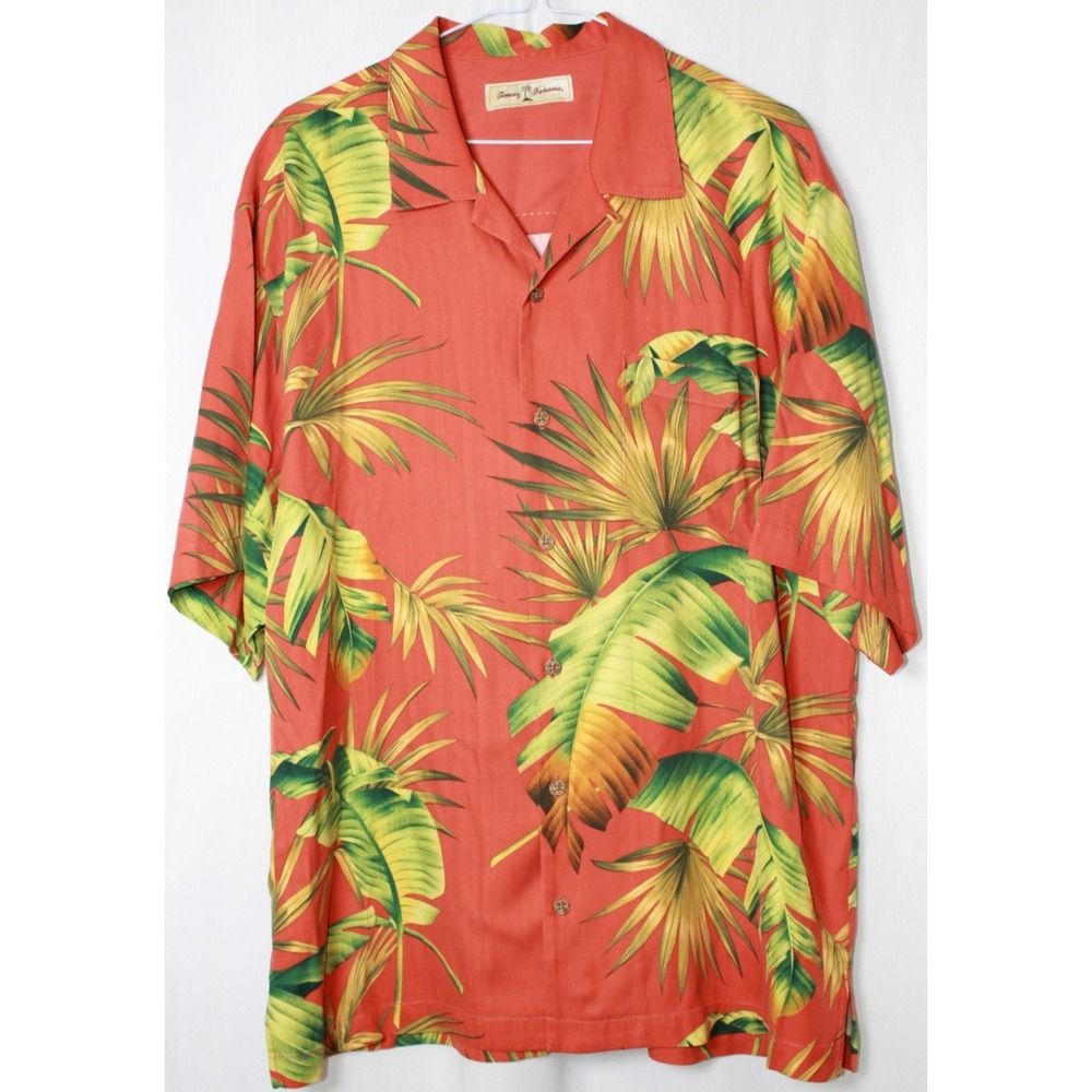 Tommy Bahama Silk Shirt Size Large - Picture 2 of 11